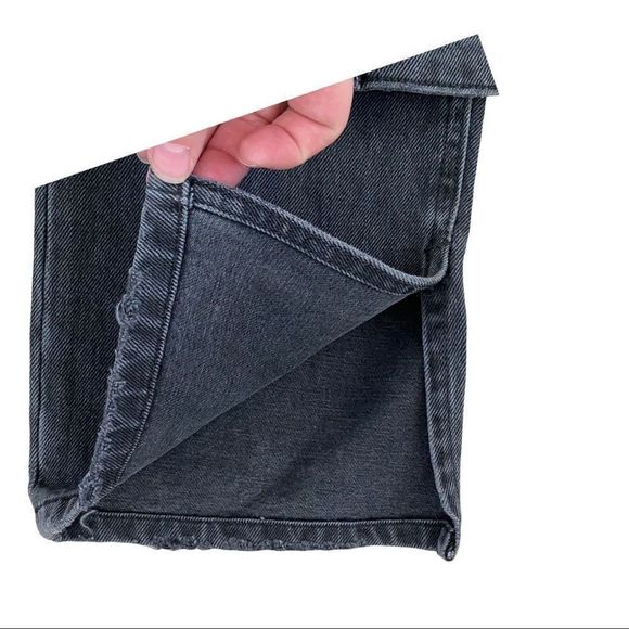 NWT ZARA HI-RISE SPLIT SLIM FIT JEANS BLACK SIZE 12 - Picture 9 of 10